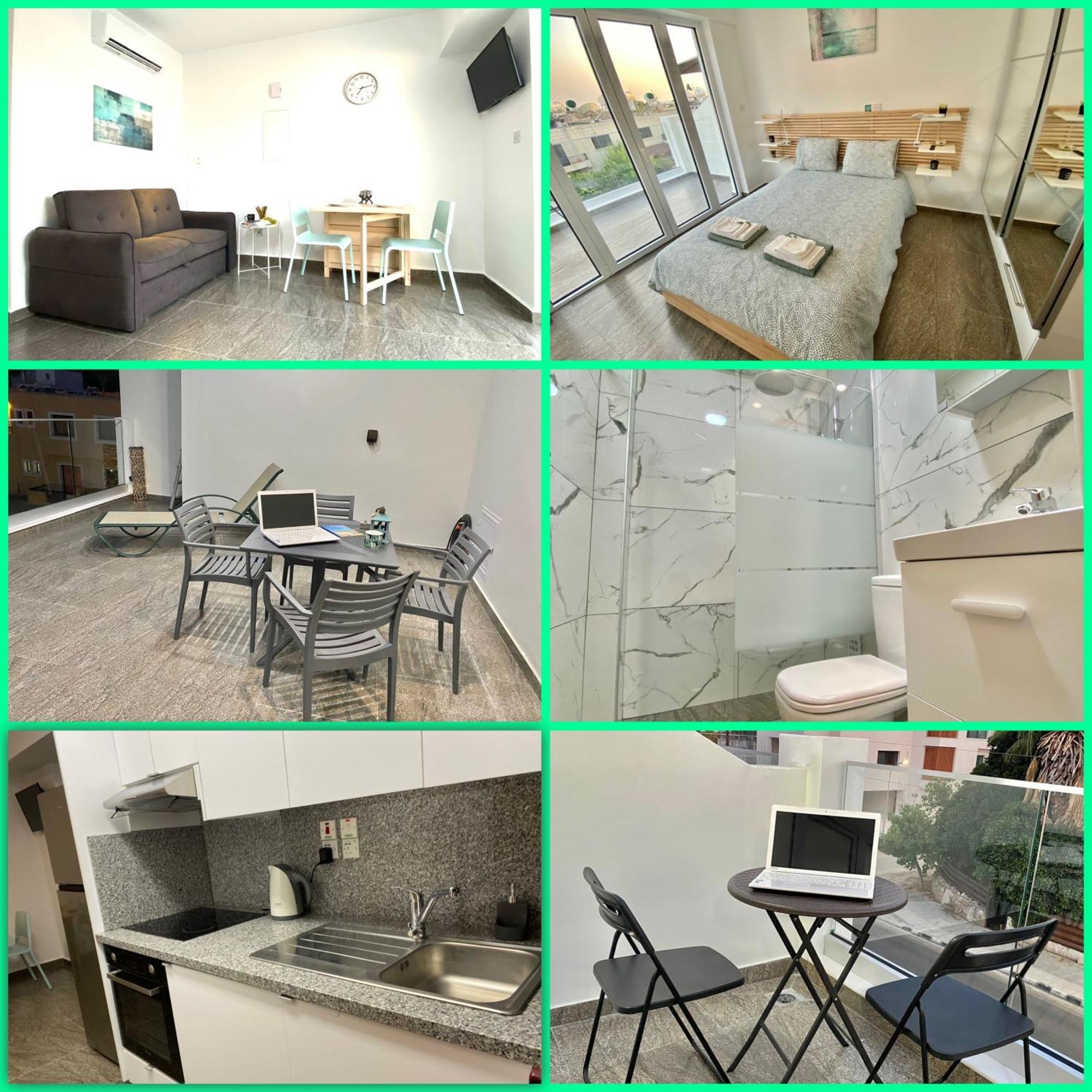 Ev Zin - Modern, Cozy, 1 Bed, Pool, 2 Balconies, A105 Daire Pafos Dış mekan fotoğraf